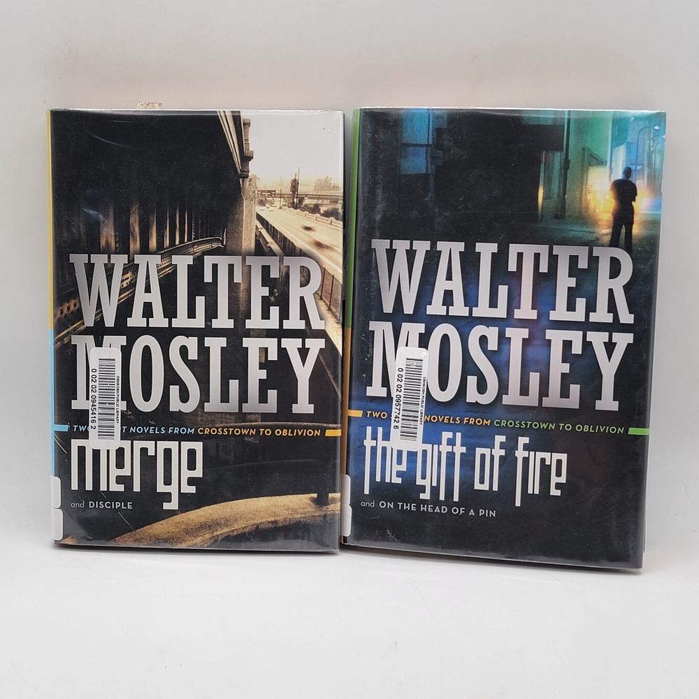 Walter Mosley Crosstown to Oblivion Hardcover Set Merge Disciple Gift Fire Good